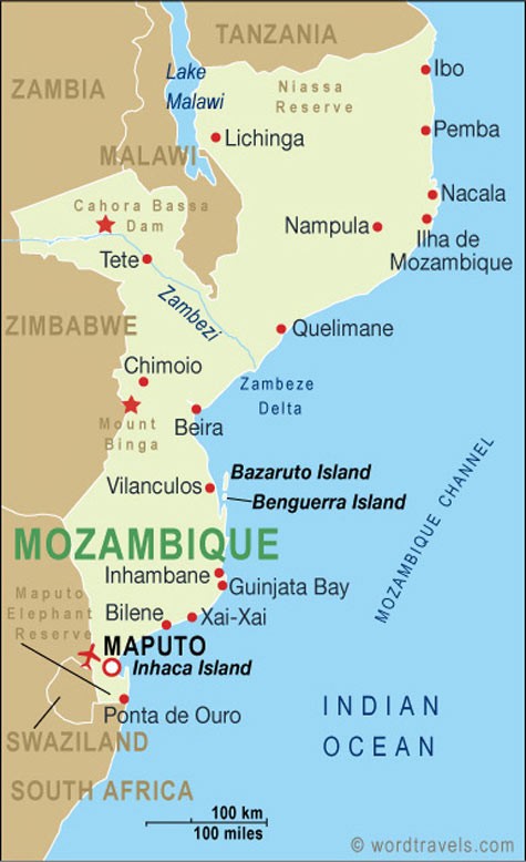 Mozambique Map