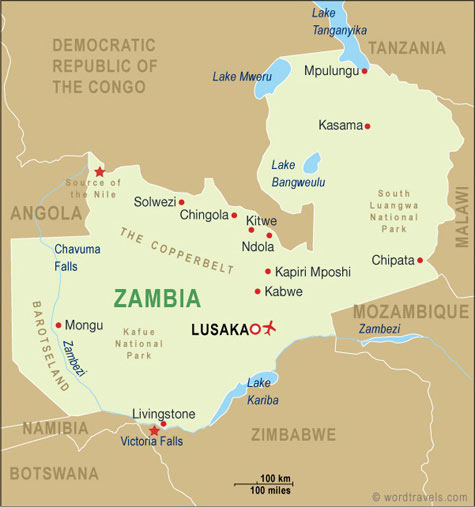 Zambia Map