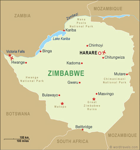 Zimbabwe Map