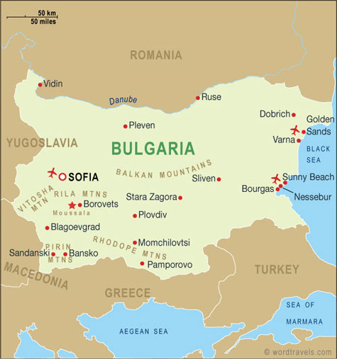 Bulgaria Map