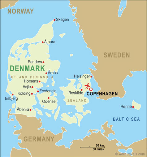 Denmark Map