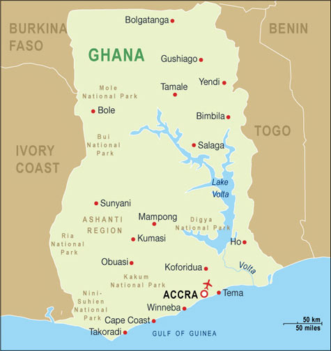 Ghana Map