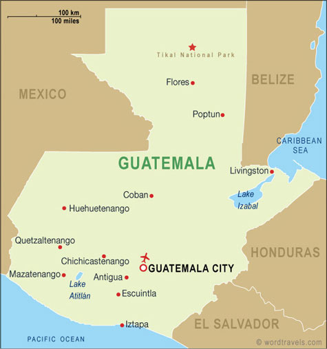 Guatemala Map