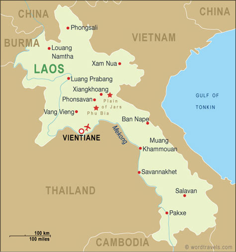 Laos Map