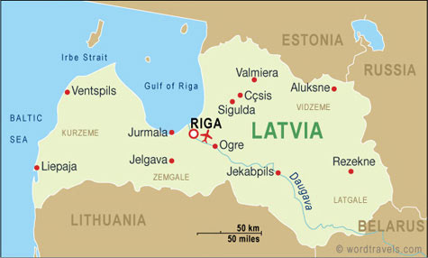 Latvia Map