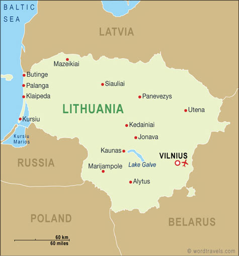 Lithuania Map