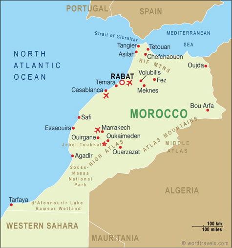 Morocco Map