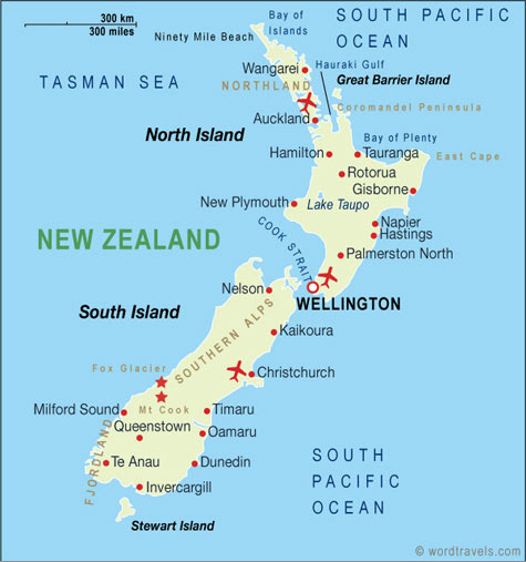 New Zealand Map