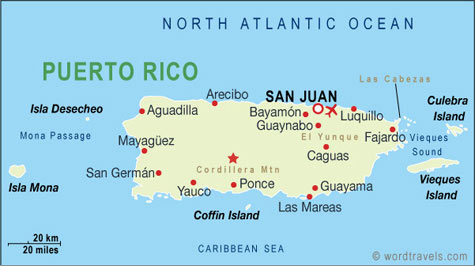 Puerto Rico Map