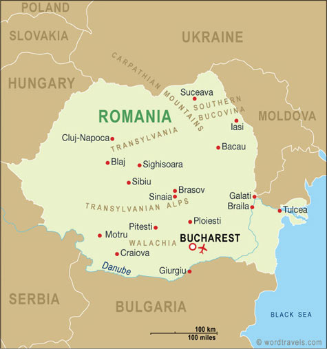 Romania Map